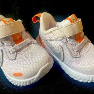 Nike Revolution 5 Pink/Orange TD size 2c BQ5673-504